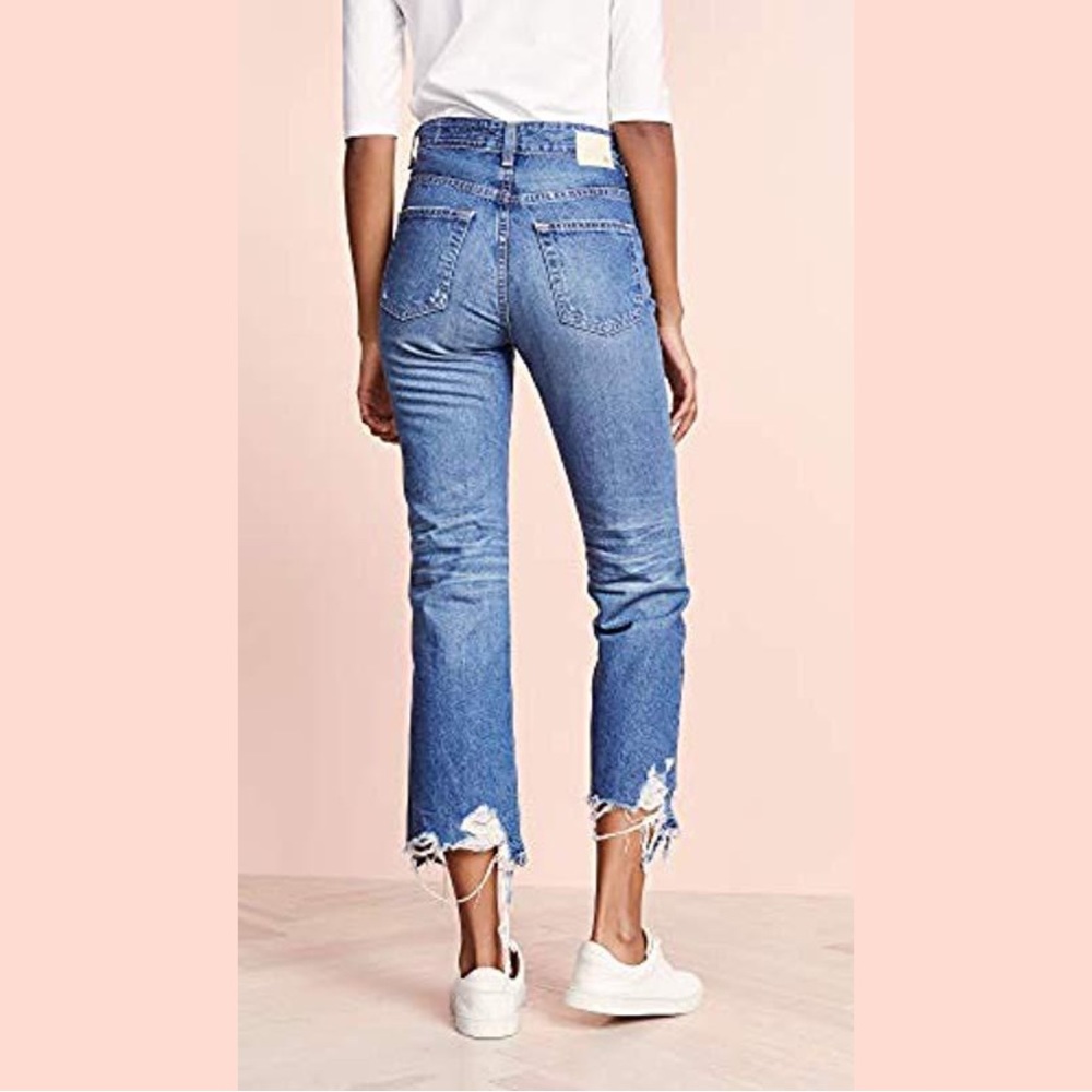 AG Adriano Goldschmied Rhett Vintage High-Waisted Straight Crop Jeans *RARE*